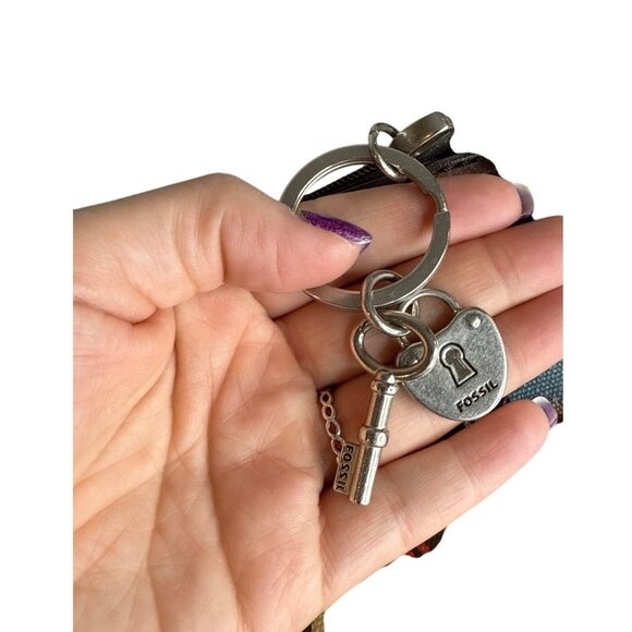 Fossil Key-Per Crossbody Bag With Giraffe Print 11.5" - Picture 8 of 8